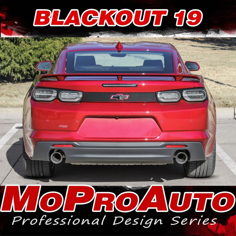 2019 Camaro Rear Decklid BLACKOUT Decal Trunk Blackout Stripe Vinyl Graphics Kit