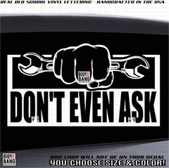 Funny Mechanic Vinyl Decal Sticker Tool Box Chest Hot / Street / Rat Rod Garage