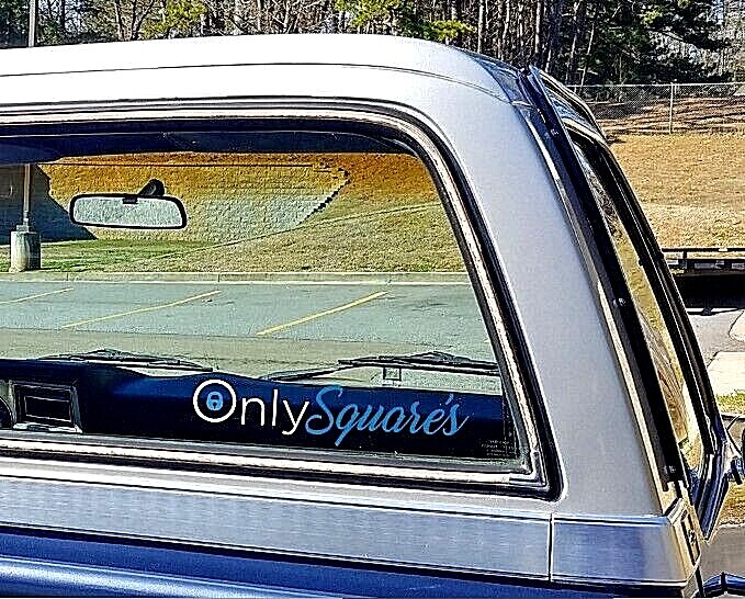ONLY SQUARES STICKER DECAL FOR SQUAREBODY GM GMC SIERRA CHEVROLET SILVERADO C10