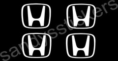 (4) Vinyl Decals Stickers for HONDA Wheel Car Honda Civic Accord Prelude 2″ Wide