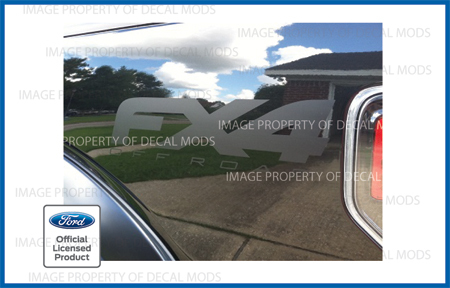 2013 Ford FX4 Off Road Decal Sticker Set – [ matte black ] blackout flat truck