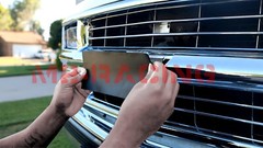PET Space Candy Gloss Vinyl Wrap For GMC Bowtie Emblem Overlay Sheet Decal