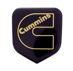GRILLE EMBLEM fits RAM Diesel 1994-2002 Black/GOLD Outline