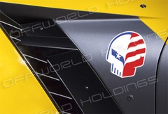 CORVETTE RACING sticker C7R decal Jake skull Z07 GTLM IMSA USA LeMans C8R