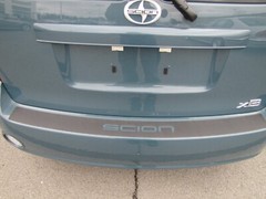 2008-2015 SCION xB REAR BUMPER PROTECTOR APPLIQUE graphic