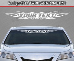 Design #116 Customized Decal Sticker Vinyl Graphic Windshield Window Tribal Car