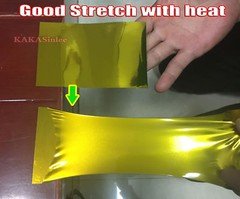Super Soft Stretchable – Car Glossy Mirror Chrome Vinyl Wrap Sticker – Gold CF