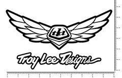 TLD Troy Lee Designs Wings Die Cut 10″ Team Sticker Motocross Decal