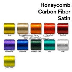 Honeycomb Carbon Fiber Satin Hex Car Vehicle Auto Sticker Decal Vinyl Wrap Sheet