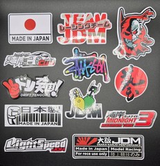 Racing Decals Vinyl 20 Pack Random Assortmet JDM Motocross Motorcycle Stickers