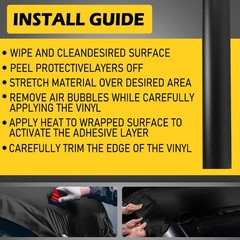 *Genuine 30cm Matte Black Vinyl Wrap Car Film Decal Sticker Bubble Free Scraper