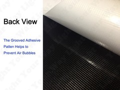 3D Black Carbon Fiber Twill Weave Car Wrap Vinyl Air Release Bubble Free DIY