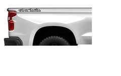 2019 20 21 22 23 24 Chevy Silverado 1500 Matte Black Trail Boss Bedside Decals