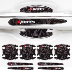 8PCS Car Door Handle Bowl Stickers Protector Covers Anti-Scratch Accessories