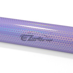 Hex Holographic Violet Purple Rainbow Chrome Car Vinyl Wrap Sticker Decal Sheet