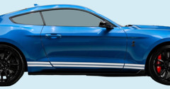 2015-22 Mustang Shelby GT350/R(15-22) GT500(20-22) 2-Color Stripe Decals (15.5″)