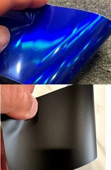 Cybertruck PreCut Paint Protection Film PPF Vinyl Wrap Color Laser Chrome Blue