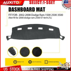 Fit 2002-2008 Dodge Ram Dashboard Cover Mat Pad Gray Dash Board Non-Slip 1-5X