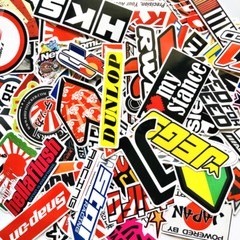 100Pcs Mixed Stickers Motocross Motorcycle Car ATV Racing Bike Helmet Decals Lot
