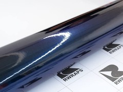 Rwraps Car Film Vinyl Gloss Metallic Adhesive Sheet Roll Midnight Blue GM-018