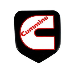 GRILLE EMBLEM fits RAM DIESEL 1994-2002 Black/White with Red