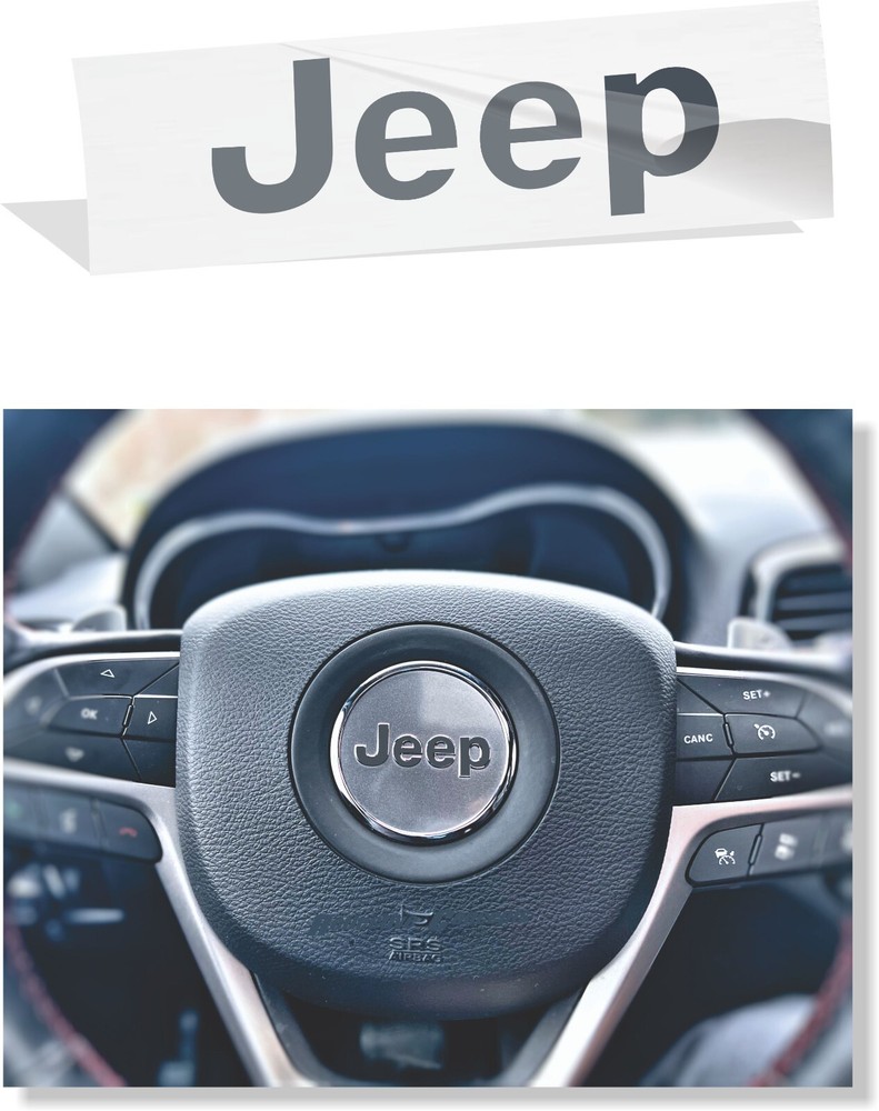 JEEP Steering Wheel Lettering Overlay Decal for 2011-2021 Jeep Grand Cherokee
