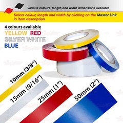 3M REFLECTIVE Conspicuity Adhesive Roll Decal Tapes Stickers Various Color Sizes