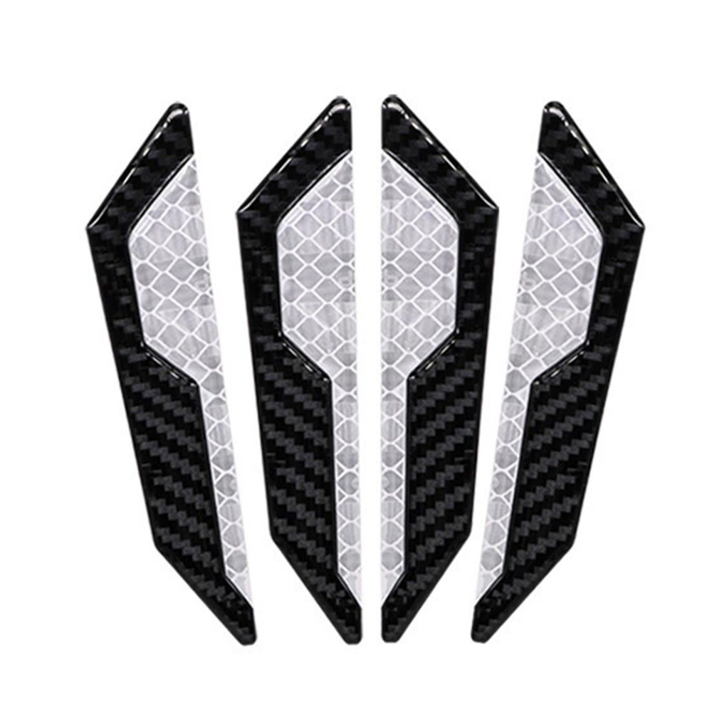 4x Reflective Car Door Handle Edge Protective Film Sticker Warning Safety Strip