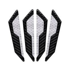 4x Reflective Car Door Handle Edge Protective Film Sticker Warning Safety Strip