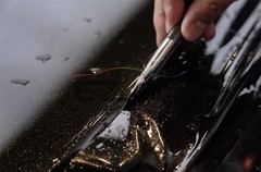 3FTx5FT PPF Paint Protection Film Gloss Black Gold Metallic Scratches Shield