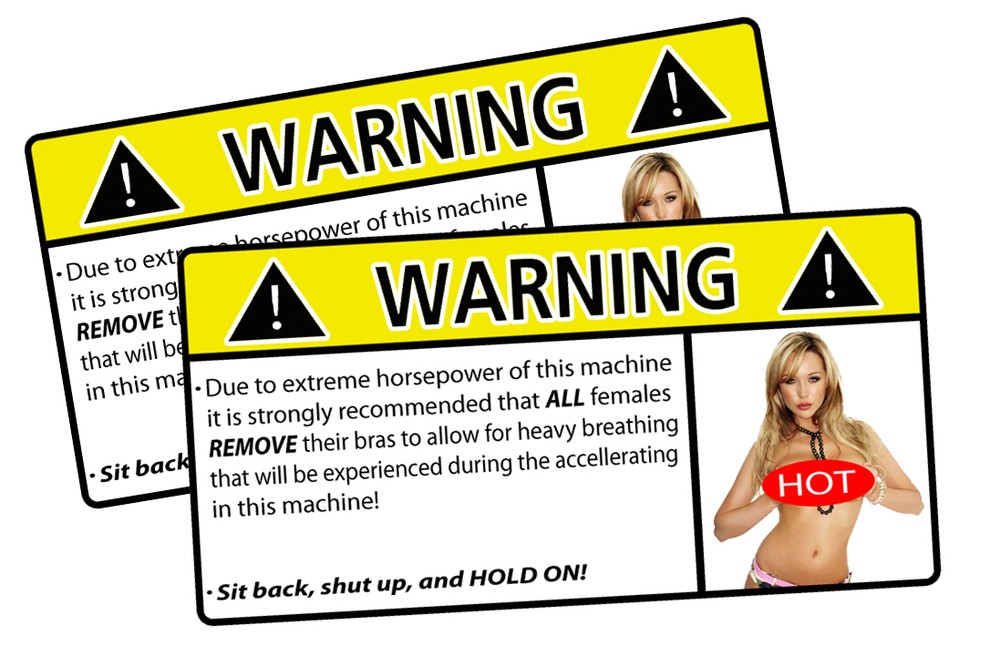 Funny Warning Visor Sticker OEM Car Truck Bumper Window SUV Machine Caution JDM