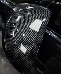 Super Gloss 7D Black Carbon Fiber Vinyl Wrap Air Release Realistic Bubble Free