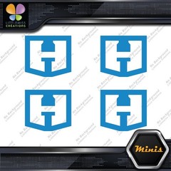 Compatible Hart Tools H Logo Only Pack of 4 MINI SIZE Decals Stickers Vinyl