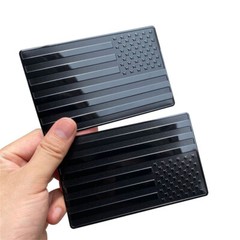 2pcs American Flag Stickers Emblem Decal Badge For Car Truck Body Door 3D Metal