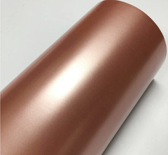 65FT x 5FT Metallic Satin Pearl Chrome Vinyl Wrap Whole Car Sticker Rose Gold
