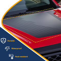 Black Exterior Front Hood Trim Sticker Decal For Nissan Frontier 2024+ US