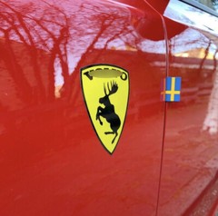 NEW Prancing Moose VOLVO Traditional Vinyl Decal – CUSTOM COLOR, SIZE & BACKING!