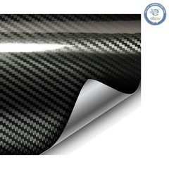 Durable Carbon Fiber Vinyl Automotive Wrap | 1ft x 5ft, Scratch Resistant Finish