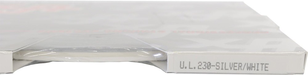 Universal 3/16″ 2-Color Pinstripe (Ultra Lite) 0216230 – Silver Metallic/White