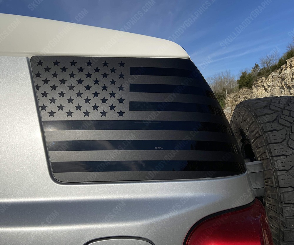 USA Window Flags Precut Compatible with Toyota FJ Cruiser 2007-2014