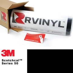 3M 50 Scotchcal Black 12 Vinyl Film Craft Sign Plotter Hobby DIY Sheet Roll