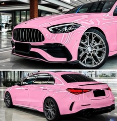 Crystal Pink Premium High Gloss Vinyl Film Wrap Sticker Decal Air Bubble Free