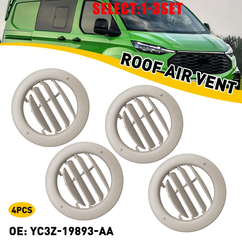 4Pcs 2Pair Fits Ford Roof Air Vent Louvre 15-25 Transit YC3Z-19893-AA 4-12X