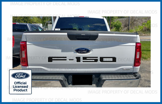 2021 Ford F150 Tailgate Inserts Decals Letters Stickers – GLOSS BLACK
