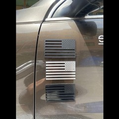 Metal car sticker, American flag car logo, waterproof and sunscreen