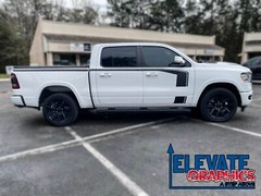 2019-2024 For Ram 1500 Decals Side Hustle 3m Vinyl Stripes Graphics Stickers