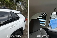 USA Flag Rear Window Vinyl Stickers Pair For Toyota Rav4 2019-2025 Window Decor