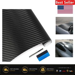 Self-Adhesive 3D Carbon Fiber Vinyl Wrap Film – Easy Install & Tools Included