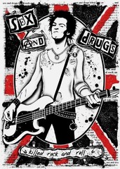 Sid Vicious Sticker (5 Inch) Waterproof Adhesive Peel & Stick Car Bumper