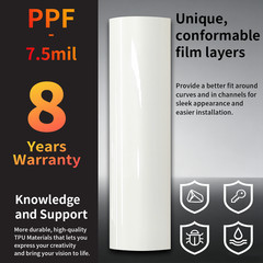 PPF TPU Clear Gloss Paint Protection Film Invisible Scratches Shield 7.5mil DIY